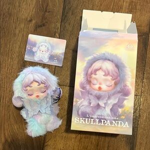 Skullpanda L'impressionnisme Plush Keychain Lightning